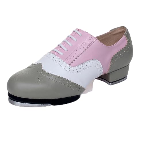Steppschuhe Herren,Steppschuhe für Damen,Stepptanzschuhe Leder,Schuhe Slip OnTanzschuhe ,Gesellschaftstanzschuhe,Geeignet für tägliche Auftritte und Stepptanztraining durch Tanzlehrer und von SerendipitousWhisper