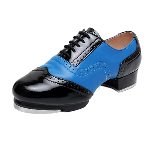 Steppschuhe Herren,Steppschuhe für Damen,Stepptanzschuhe Leder,Schuhe Slip OnTanzschuhe ,Gesellschaftstanzschuhe,Geeignet für tägliche Auftritte und Stepptanztraining durch Tanzlehrer und von SerendipitousWhisper