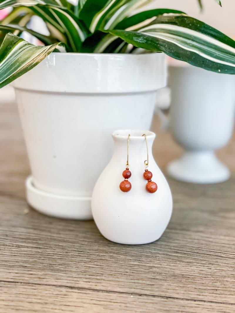 Persimmon Funkelnde Statement Ohrringe | Feiertags-Kollektion Schimmer Handarbeit Gno Party Herbst Geschenk Für Sie von SerendipityBaublesCo