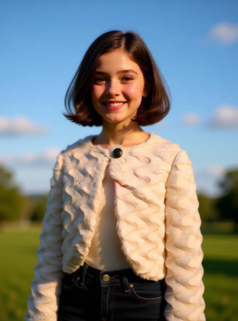 Creme Kunstpelz Jacke Alter 7-8 von SerendipityGDDsShop