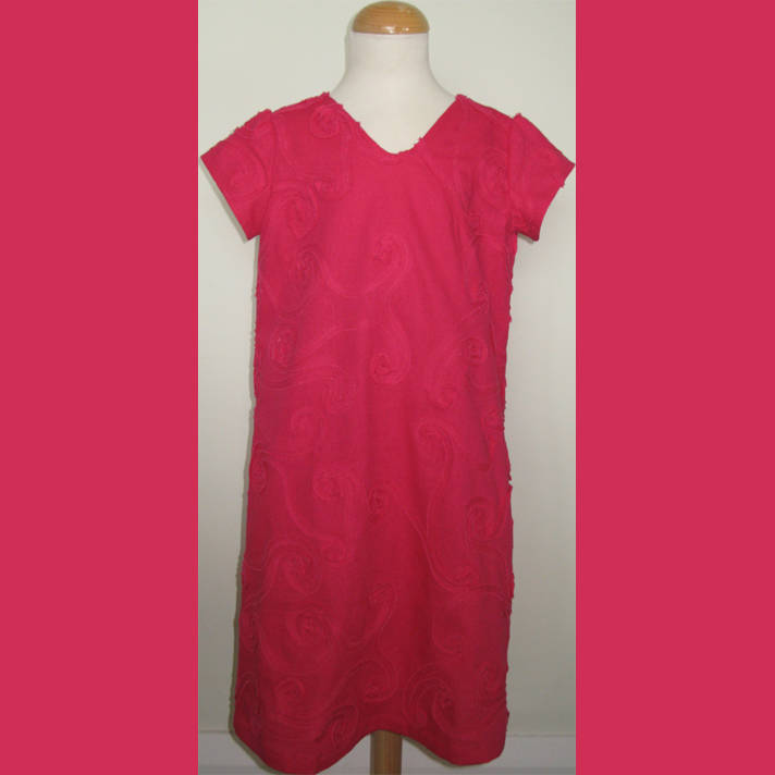 Hot Pink Leinen Kleid Alter 6 von SerendipityGDDsShop