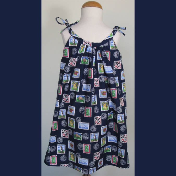 Mädchen Baumwolle Print Kleid Alter 5 Aotearoa von SerendipityGDDsShop