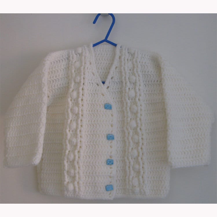 Mädchen Creme Aran Cardigan Alter 3 von SerendipityGDDsShop