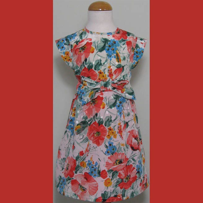 Mädchen Floral Party Kleid Alter 5 Scarlet von SerendipityGDDsShop