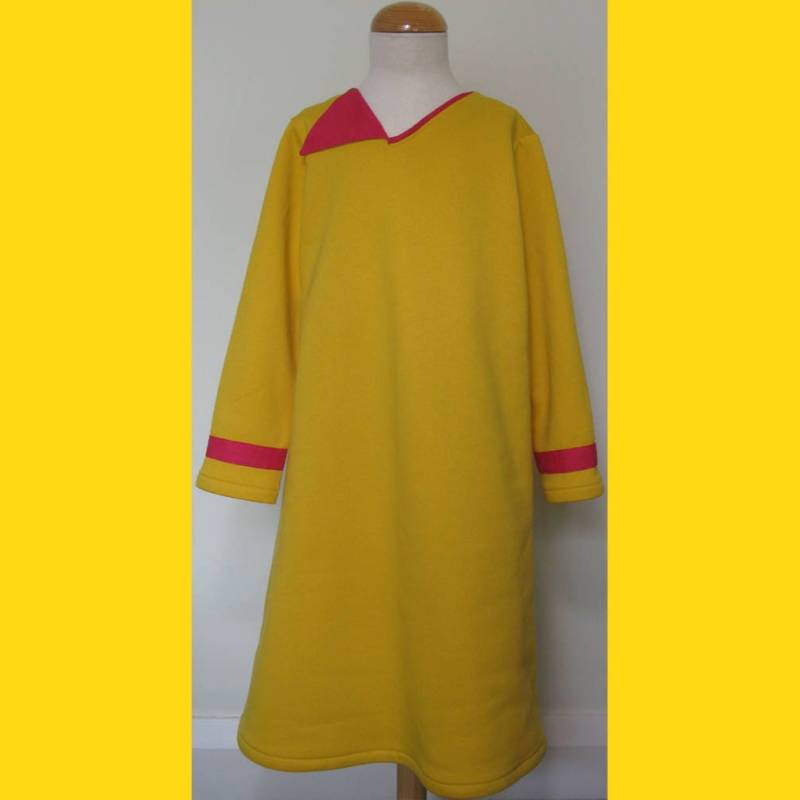 Mädchen Gelb Winter Kleid Alter 8 Mellow von SerendipityGDDsShop