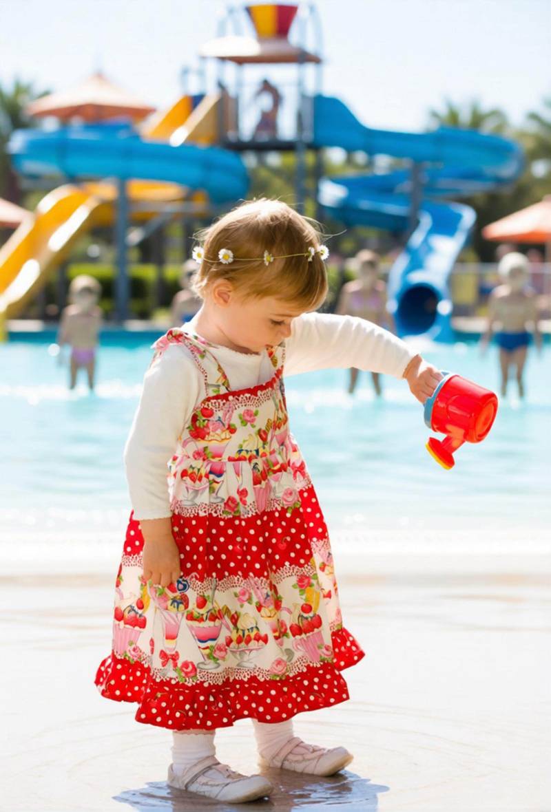 Mädchen Eiscreme Print Sommerkleid 2 Jahre Alt Katy von SerendipityGDDsShop