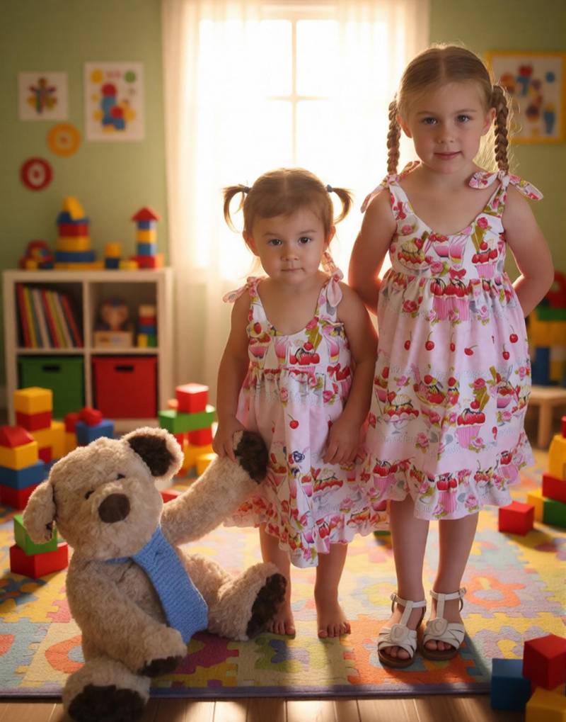 Mädchen Eiscreme Print Sommerkleid Alter 2 Sommer von SerendipityGDDsShop