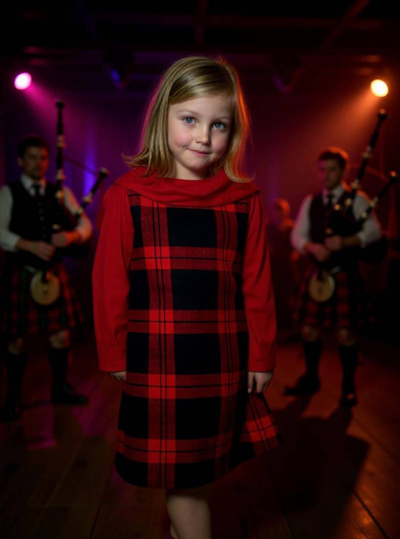 Mädchen Karo Kleid & Jersey Top Alter 6 von SerendipityGDDsShop