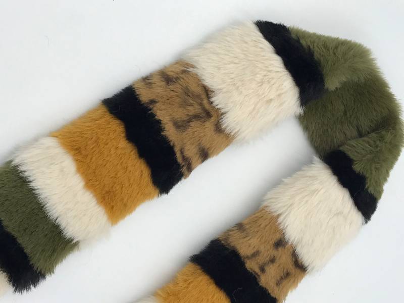 Sommer Sale | Taschengurt Shearling Sherpa Handarbeit Patchwork Kunstfell Geldbörse Träger Handtaschengurt Schultergurt Handtasche von SerendipityIstanbul