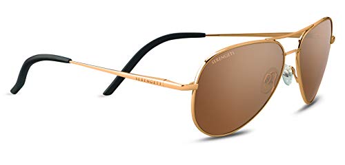 Serengeti Erwachsene Carrara S Sonnenbrille, Shiny Bold Gold, Small von Serengeti