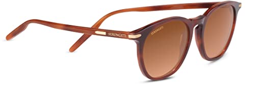 Serengeti Unisex Arlie Sonnenbrille, Red Moss Tortoise Shiny von Serengeti