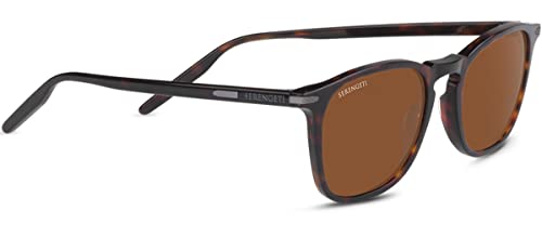 Serengeti Unisex DELIO Sonnenbrille, Shiny Dark Havana, 51/21/140 von Serengeti