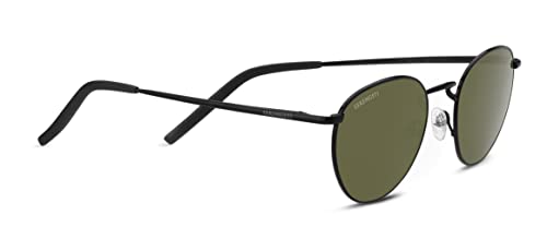 Serengeti Unisex Hamel Sonnenbrille, Shiny Black von Serengeti