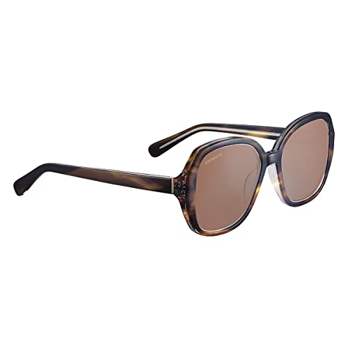 Serengeti Unisex Hayworth Sonnenbrille, Glänzend Ocker Tort, M von Serengeti