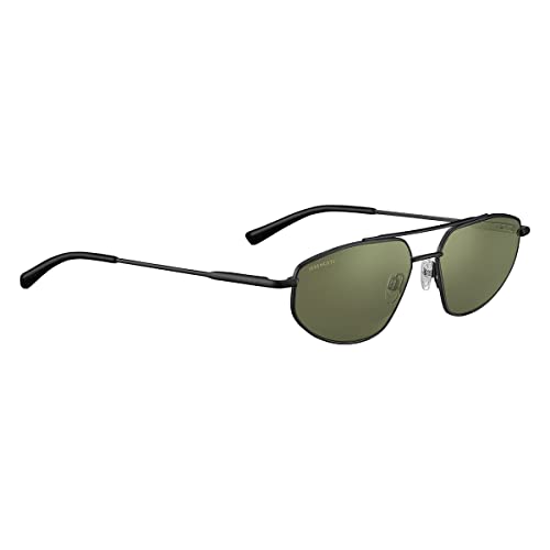 Serengeti Unisex Marlon Sonnenbrille, Mattes Schwarz, M von Serengeti