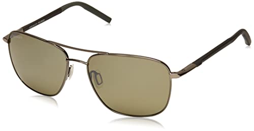 Serengeti Unisex SPELLO Sonnenbrille, Shiny Gunmetal/Black/Gray von Serengeti