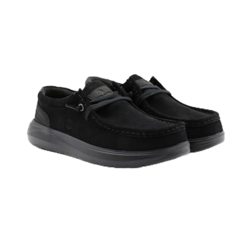 Serge Blanco Bootsschuh Saint Jean Suede Schwarz – Stadtschuh für Herren von Serge Blanco