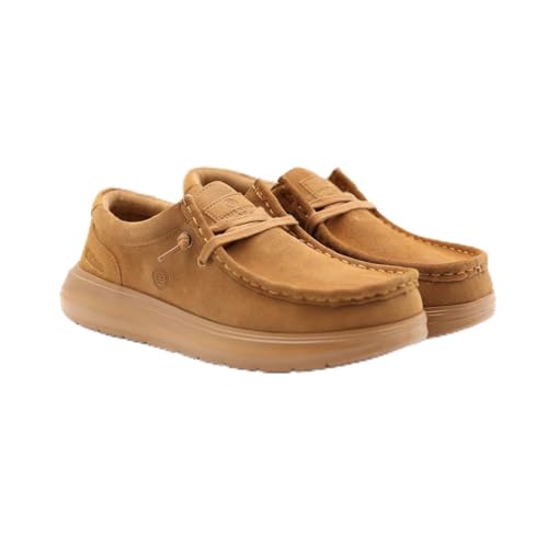 Serge Blanco Bootsschuh Saint Jean Wildleder Braun Camel – Stadtschuh für Herren von Serge Blanco