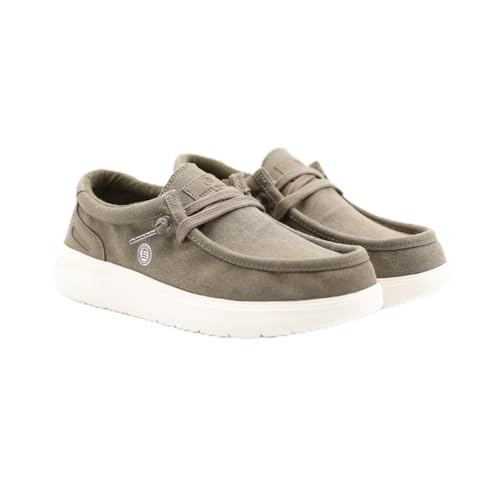 Serge Blanco Bootsschuh Saint Jean Wildleder Braun Shitake – Stadtschuh für Herren von Serge Blanco