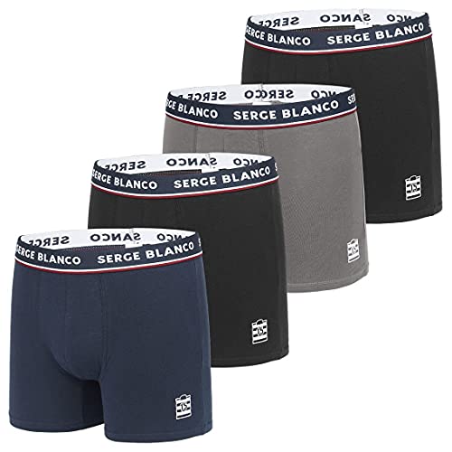 Serge Blanco Herren Boxer SER/1BCX4 Unterwäsche, A, XL von Serge Blanco