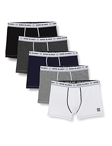 Serge Blanco Herren Boxer SER/1BCX5 Unterwäsche, Class/A, L (5er Pack) von Serge Blanco