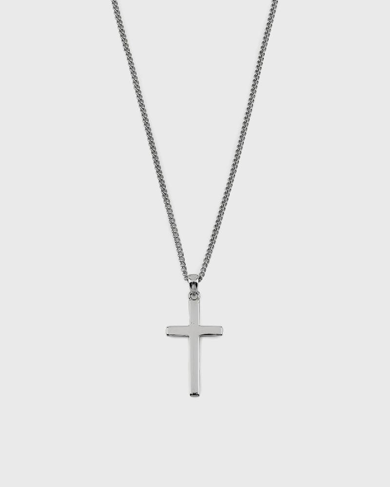 Serge DeNimes Silver Cross Necklace men Jewellery silver in Größe:ONE SIZE Serge DeNimes Silver Cross Necklace men Jewellery silver in Größe:ONE SIZE von Serge DeNimes