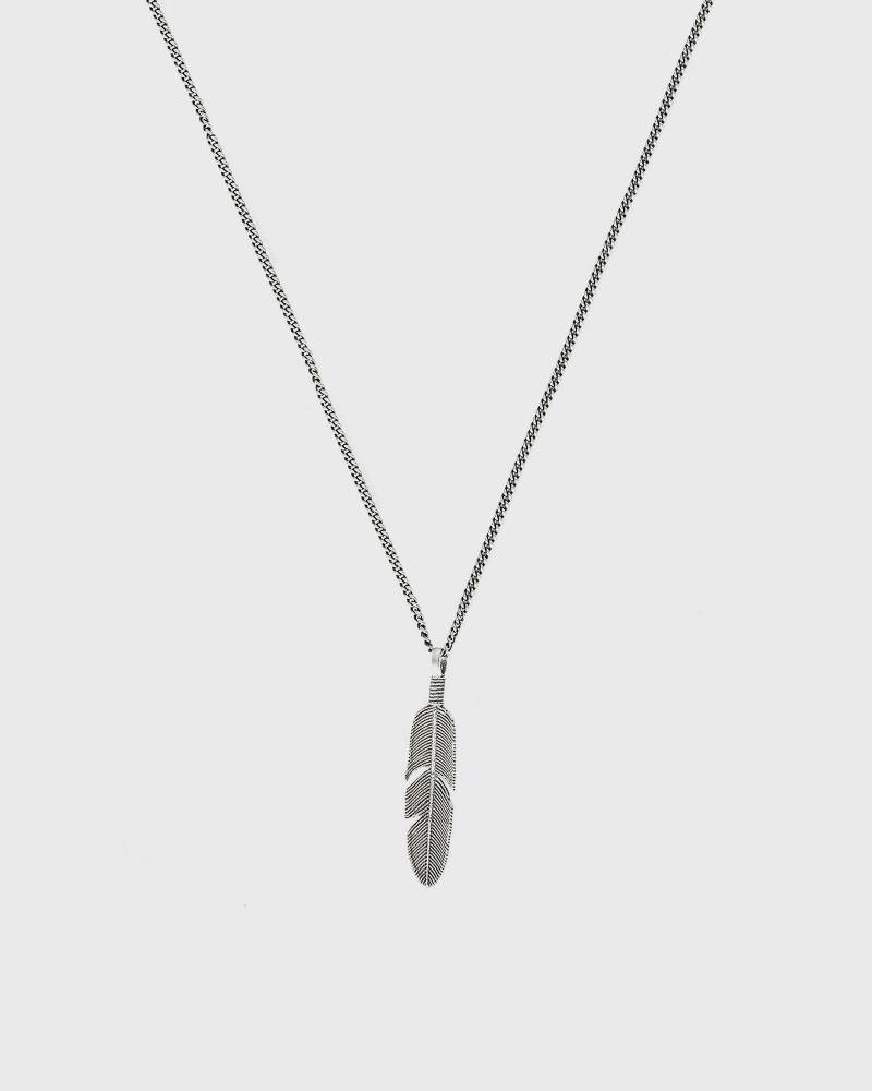 Serge DeNimes Silver Ethereal Feather Necklace men Jewellery silver in Größe:ONE SIZE Serge DeNimes Silver Ethereal Feather Necklace men Jewellery silver in Größe:ONE SIZE von Serge DeNimes
