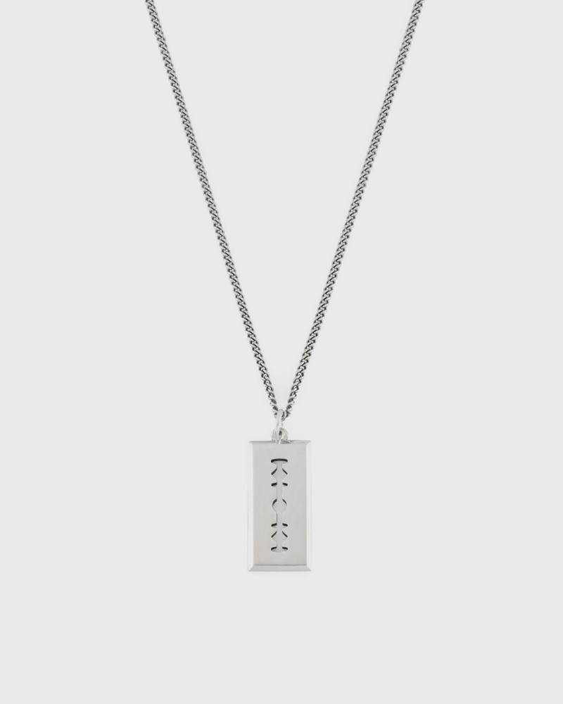 Serge DeNimes Silver Razor Necklace men Jewellery silver in Größe:ONE SIZE Serge DeNimes Silver Razor Necklace men Jewellery silver in Größe:ONE SIZE von Serge DeNimes