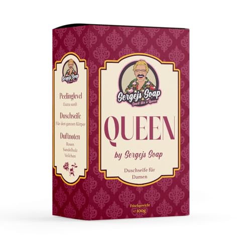 Sergejs Soap - Damen Seife | Festes Seifenstück 2 in 1 Seife mit natürlichen Inhaltsstoffen | Naturkosmetik | Frei von Parabenen | Palmölfrei von Sergejs Soap