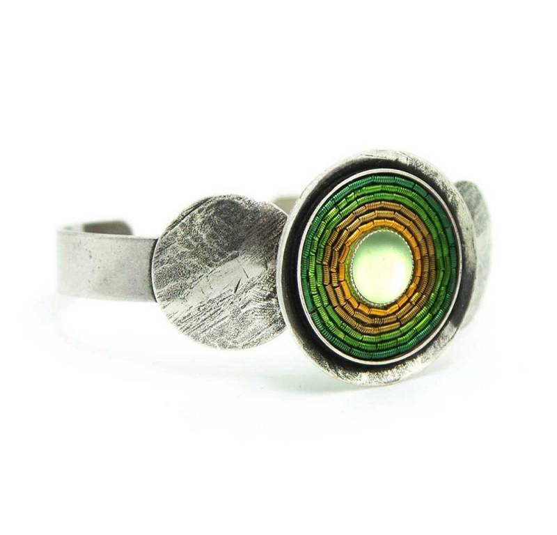 Sergio Engel Armreif Armreif India Antik Armreif 01 Dekorativer und farbenfroher Armreif (1-tlg), handgefertigt von Sergio Engel