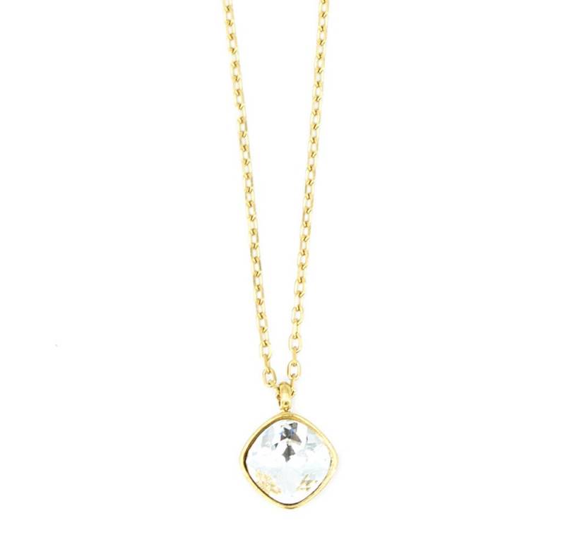 Sergio Engel Collier Basics Kette 04 Elegante Edelstahlkette mit Kristallanhänger (Set, 2-tlg., inkl. Schmuckanhänger) von Sergio Engel