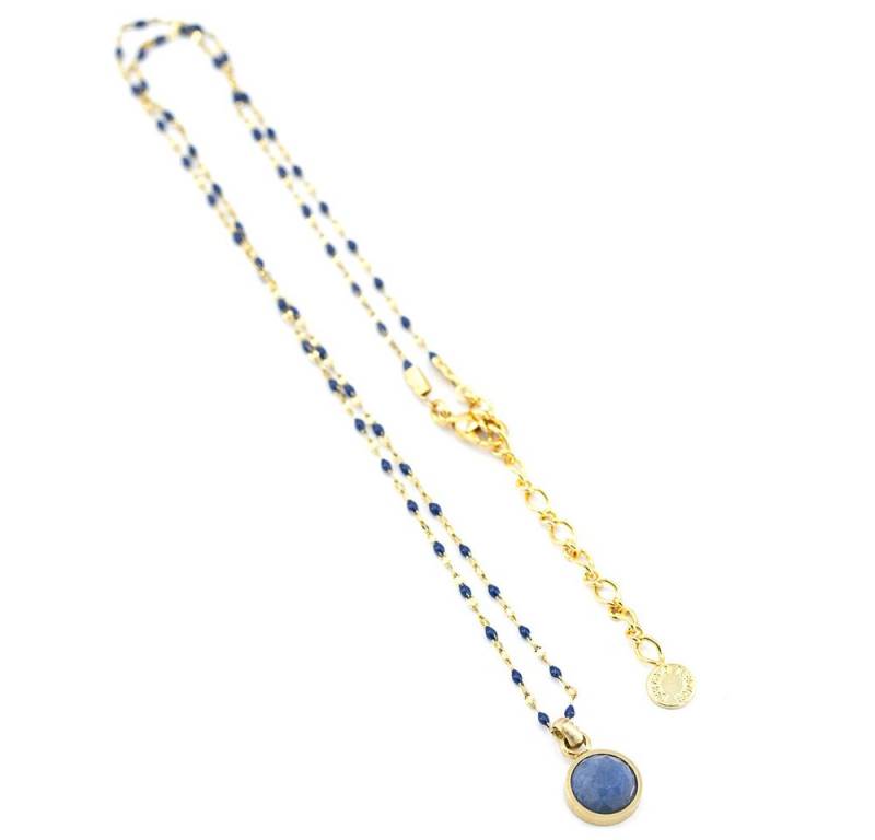 Sergio Engel Collier Beach Kette 01 mit Natursteinanhänger, wassefest, farbig akzentuiert (Set, 2-tlg., inkl. Schmuckanhänger) von Sergio Engel