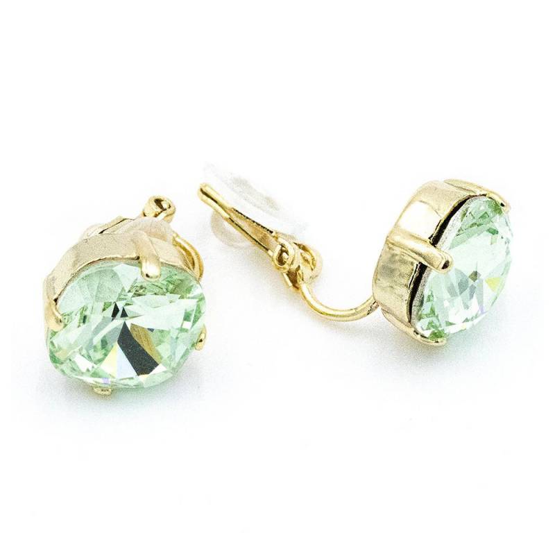 Sergio Engel Ohrclip-Set Basics Ohrclip 03 Elegant, mit edlem Kristall in Krappenfassung (Paar Ohrclips, 2-tlg., Paar) von Sergio Engel