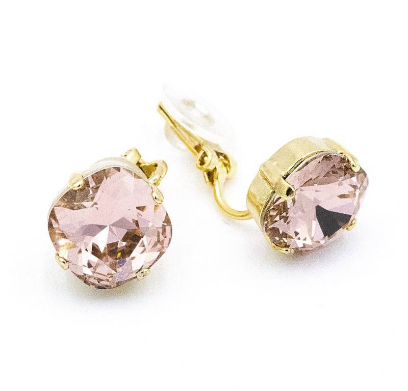 Sergio Engel Ohrclip-Set Basics Ohrclip 03 Elegant, mit edlem Kristall in Krappenfassung (Paar Ohrclips, 2-tlg., Paar) von Sergio Engel