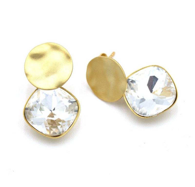 Sergio Engel Paar Ohrstecker Basics (Set, 2-tlg), Manufakturschmuck Ohrstecker mit Kristallanhänger von Sergio Engel