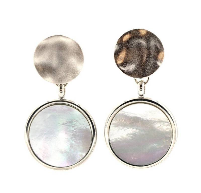 Sergio Engel Paar Ohrstecker Beach Ohrring 03 Zweiteiliger Ohrstecker mit Edelstahlanhängeelement (Set aus Steckeroberteil und Anhänger, 4-tlg., Set) von Sergio Engel