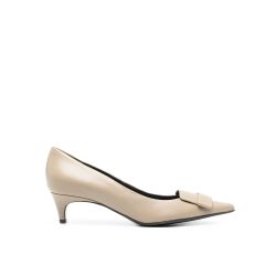 Sergio Rossi Beige Lederpumps von Sergio Rossi