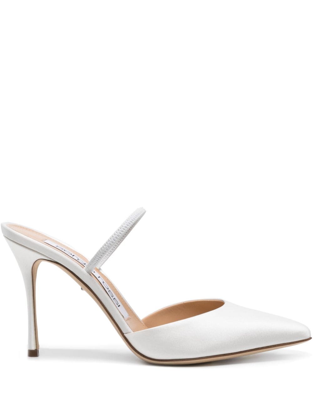 Sergio Rossi Godiva Bridal Mules 85mm - Weiß von Sergio Rossi