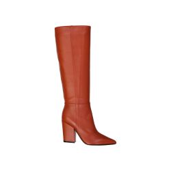 Sergio Rossi Orange Lederstiefeletten Für Damen von Sergio Rossi