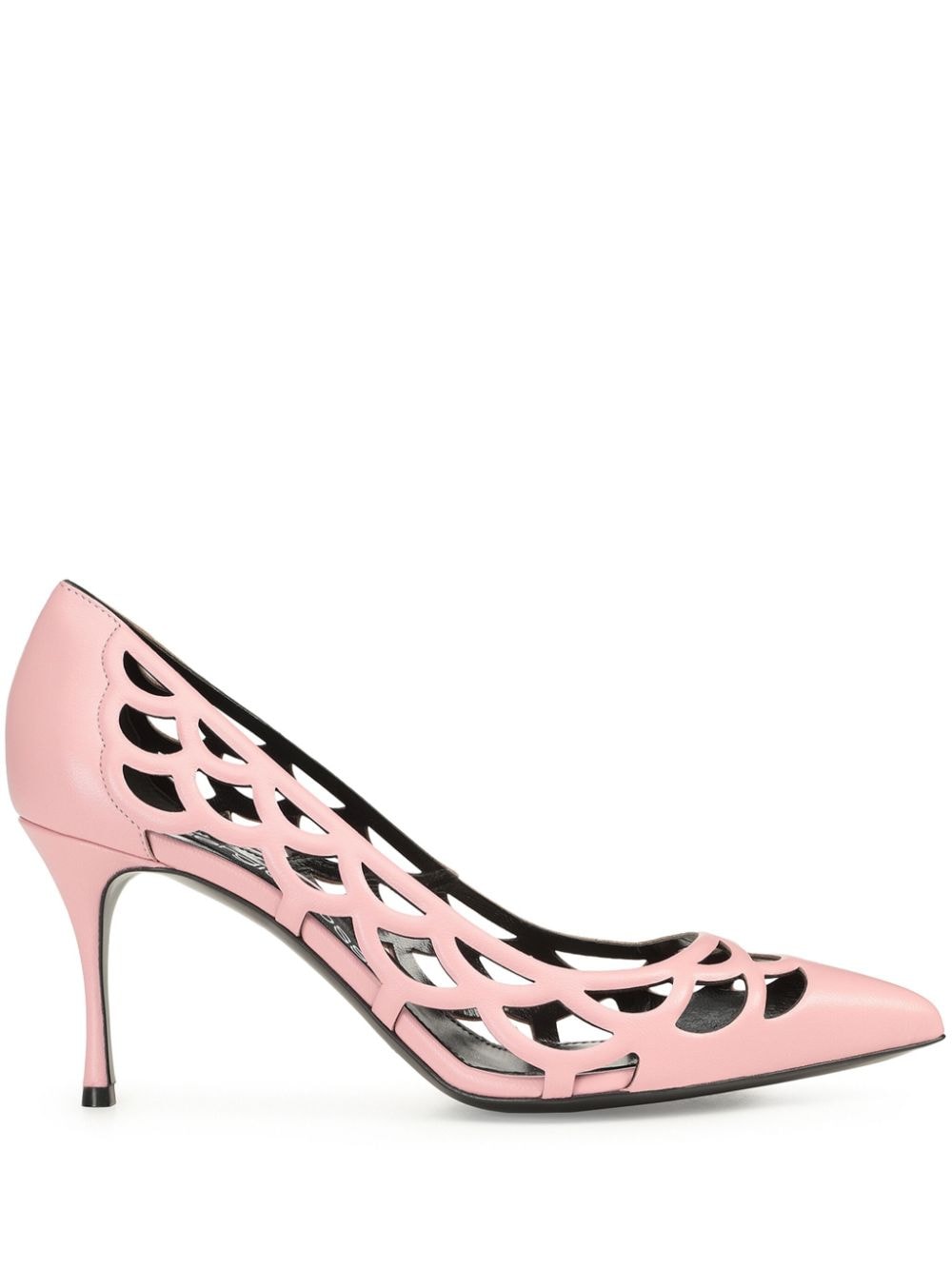 Sergio Rossi SR Mermaid Mules 75mm - Rosa von Sergio Rossi