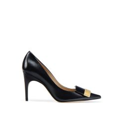 Sergio Rossi Schwarze Leder Pumps von Sergio Rossi