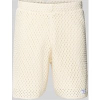 SERGIO TACCHINI Regular Fit Shorts mit Lochmuster Modell 'ORTIGIA' in Offwhite, Größe XXL SERGIO TACCHINI Regular Fit Shorts mit Lochmuster Modell 'ORTIGIA' in Offwhite, Größe XXL von Sergio Tacchini
