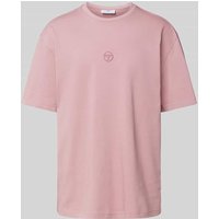 SERGIO TACCHINI T-Shirt mit Label-Stitching Modell 'SIMBA' in Altrosa, Größe XXL von Sergio Tacchini