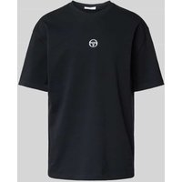 SERGIO TACCHINI T-Shirt mit Label-Stitching Modell 'SIMBA' in Black, Größe XXL SERGIO TACCHINI T-Shirt mit Label-Stitching Modell 'SIMBA' in Black, Größe XXL von Sergio Tacchini