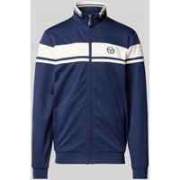SERGIO TACCHINI Trainingsjacke mit Label-Stitching Modell 'DAMARINDO' in Dunkelblau, Größe XXL von Sergio Tacchini