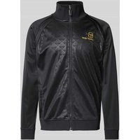 SERGIO TACCHINI Trainingsjacke mit Label-Stitching Modell 'GHIBLI' in Black, Größe L von Sergio Tacchini