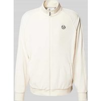 SERGIO TACCHINI Trainingsjacke mit Logo-Stitching Modell 'SERGIO' in Offwhite, Größe XXL von Sergio Tacchini