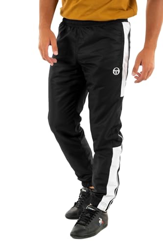 Sergio Tacchini ABITA Pants (39145) Herren Trainingshose Black/White (502) L von Sergio Tacchini