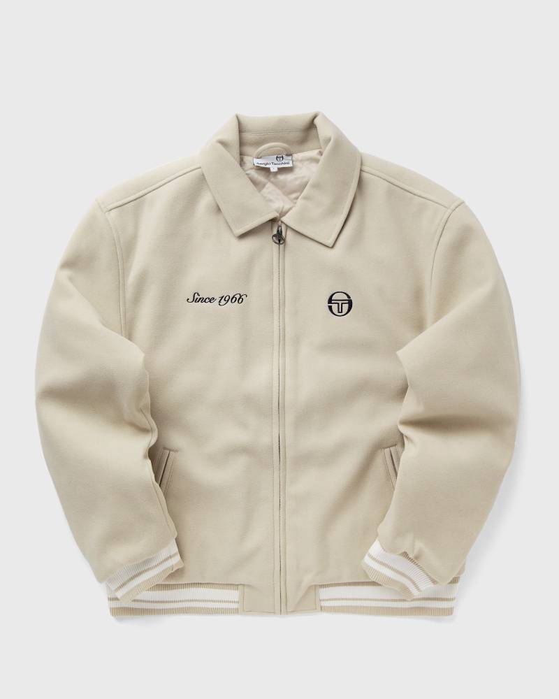 Sergio Tacchini BOROTRA VARSITY JACKET men Bomber Jackets|College Jackets beige in Größe:L von Sergio Tacchini