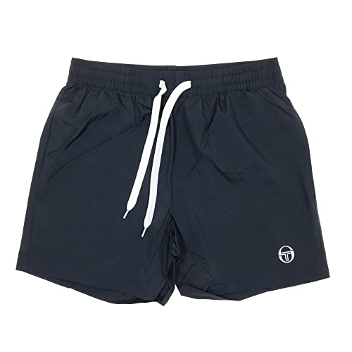 Sergio Tacchini Badeshorts für Herren, Swim Marineblau/Weiß, marine, 48 von Sergio Tacchini